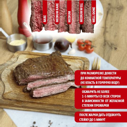 Flank стейк (говядина) Boszhan, порционный 10 в/у