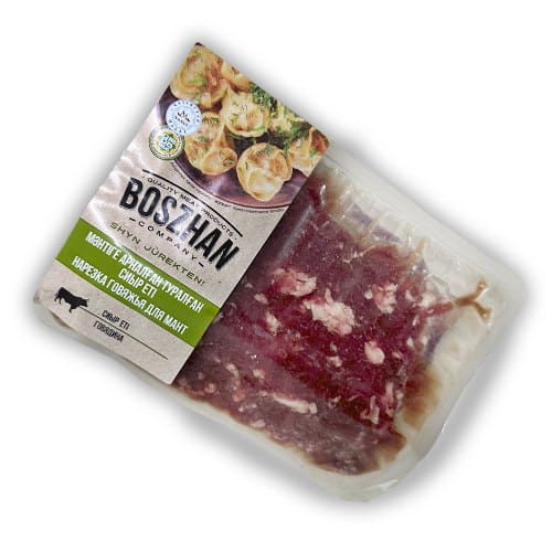 Нарезка говяжья для мант Boszhan, в/у, 0,5 кг, шт