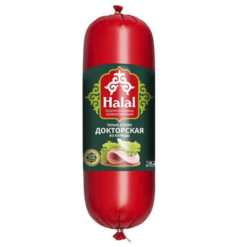 Халал Докторская из курицы т.м. Народные колбасы, вареные, 0,4кг, шт