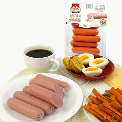 Сосиски сливочные т.м. Первомайские Деликатесы, вареные, газ, 0,35 кг, шт