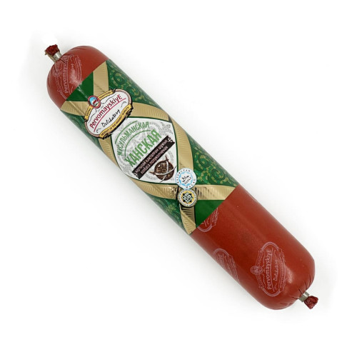 Ханская Мусульманская Первомайские Деликатесы, полукопченая, в/у, 0,5кг, шт