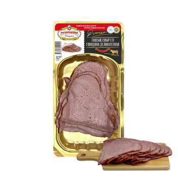 Говядина деликатесная ПД,вар-коп, в/с нарезка в/у шт