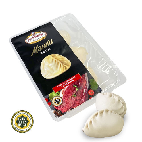 Манты из говядины, т.м. Первомаские Деликатесы, газ, 0,43 кг, шт