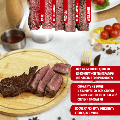 Striploin стейк (говядина), без кости Boszhan порционный 10 в/у 0.25 кг, шт Striploin стейк (говядина), без кости Boszhan порционный 10 в/у 0.25 кг, шт